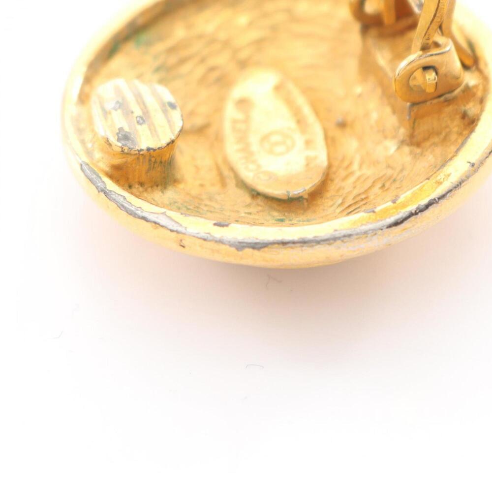 CHANEL Gold Logo Earrings - Picture 7 of 8